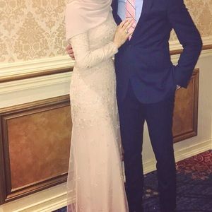 Bcbg maxazaria formal light pink/nude dress.